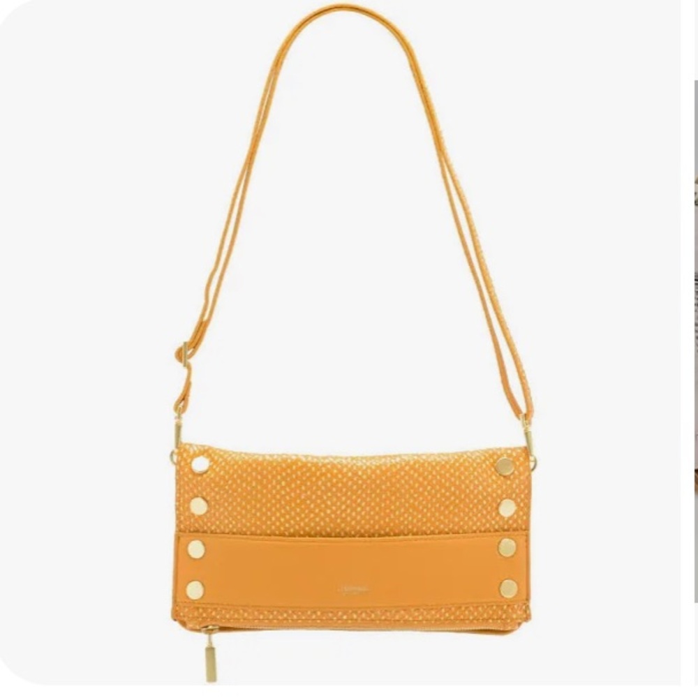 Hammitt Gold and Tan Clutch